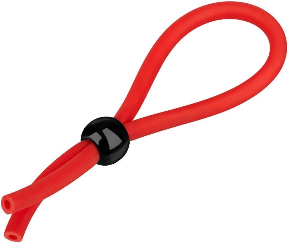 EIS Verstellbarer Penisring aus Silikon 1-6 cm | Cock-Ring dehnbar für Männer und Paare | Sex-Spielzeug für Penis und Hoden | Vergrößerung: bis 6 cm breit | Farbe: rot