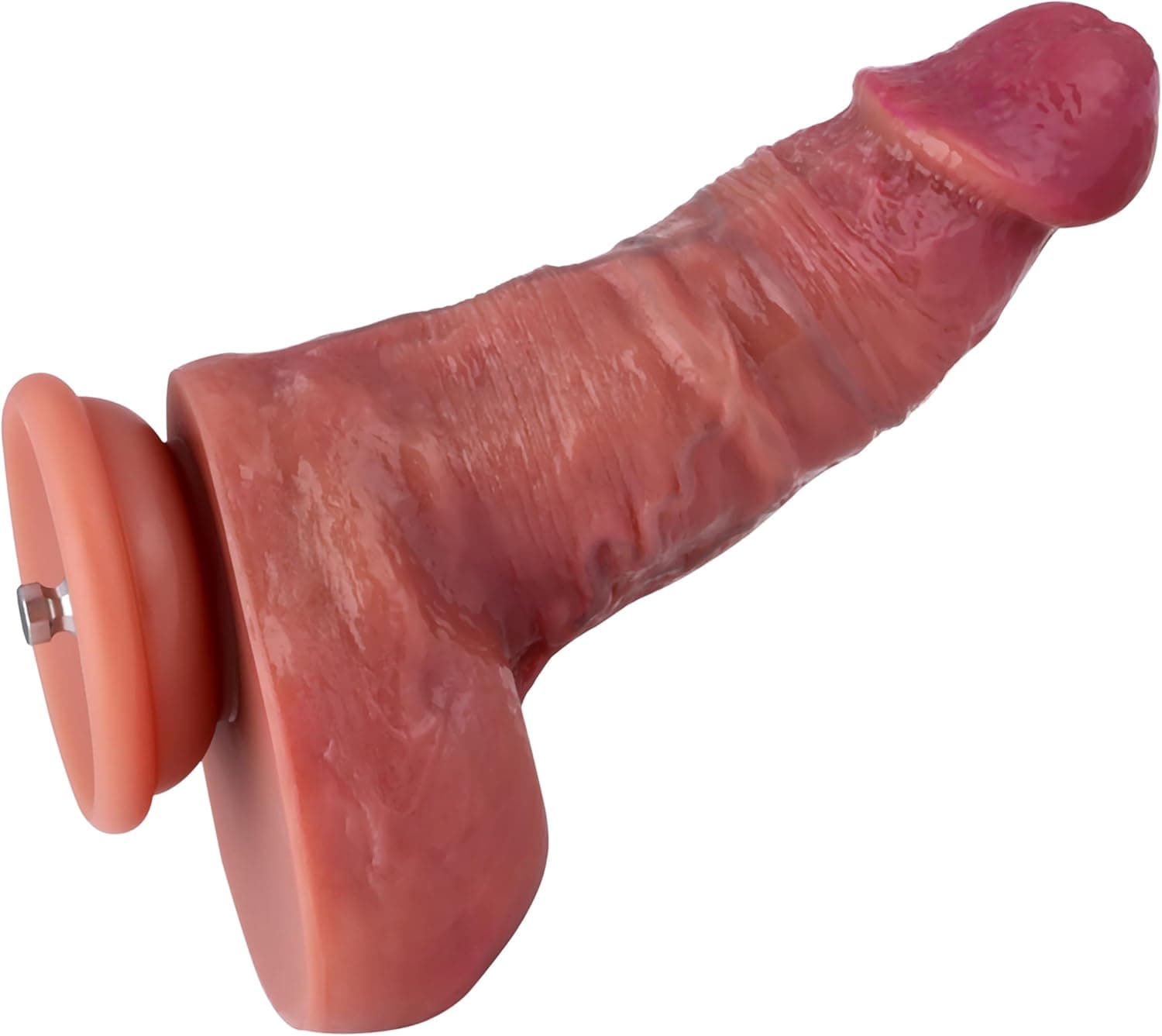 Hismith 6.55 Inch Dual-Density Silicone Dildo, 4.5 Inch Insertable Length with KlicLok System - Gnar S Size Beginner Series