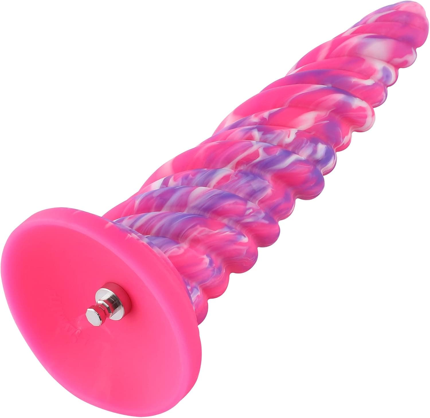 Hismith 10.12 Inch Silicone Spiral Dildo with KlicLok System for Premium Sex Machine, 9.06 Inch Insertable Length